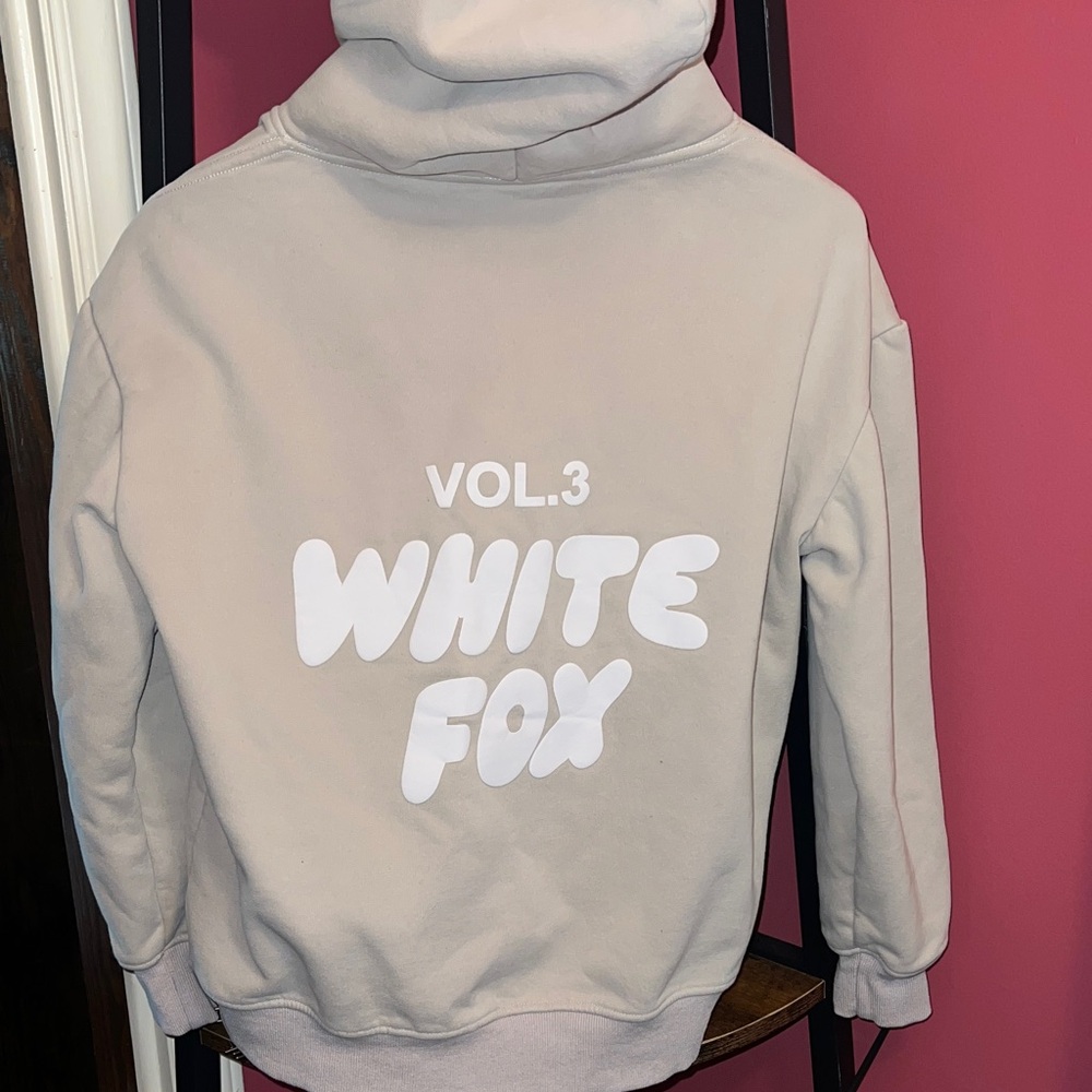 White Fox Boutique Vol.3 White Fox Graphic Hoodie - Light Beige (M/L)
